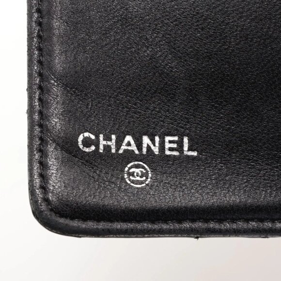 Chanel Matelasse Patent Leather Long Wallet Black Silver - EUC - Picture 8 of 8